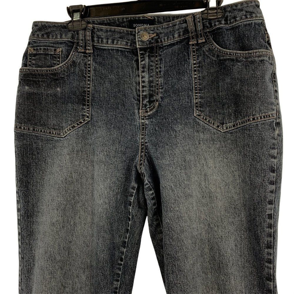 Women’s Sonoma Crop Jeans Luxury High Rise Size 16 Comfort 0384 - Picture 2 of 5